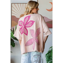 Blush Washed Flower Patchwork Oli+Hali Top