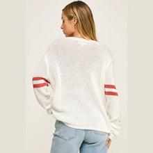 White American Graphic Sweater