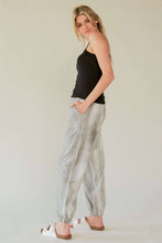 Black Rhinestone Elastic Waistband Davi & Dani Joggers