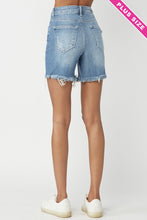Light High Rise Mid Thigh Distressed Risen Shorts 6/20/23 6489