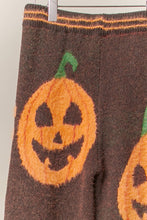 Halloween Pants with Pumpkin Lettering: Orange / M