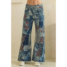 Denim Washed Paisley Patch Oli+Hali