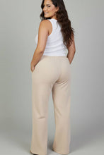 Plus Size Drawstring Waist Slant Pocket Sweatpants: BURGUNDY / 2X