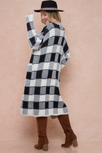 Black Front Pocket Thick Duster Cardigan 10/2/23 7144