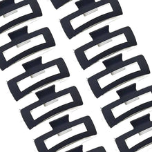 12pk Black Matte Hair Claw Clips Minimalist Strong Hold Jaw Clips Everyday Hair Accessories