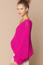Magenta Plus Dolman Long Sleeve Cable POL Sweater 8/11/23 6841
