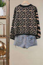 Black Multi Mixed Animal Print Knit Sweater