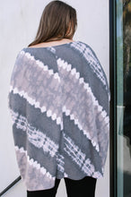 Ash Mocha Diagonal Tie Dye Round Neck Terry Oddi Top 9/28/23 7133