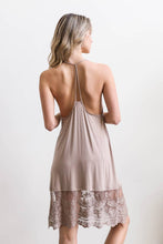 Mocha Versatile T-Back Lace Midi Slip