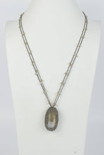 Grey Fashion Crystal Pendant Long Necklaces