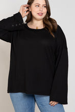 Black Button Side POL Sweater 8/11/23 6855