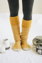 Warm & Soft Open Work Knit Lounge Socks: Pink