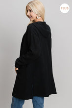 Black Open Waffle Knit Cardigan 10/16/23 7210