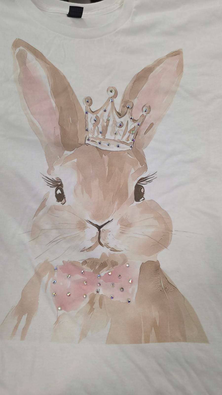 Natural Bunny With Crown Tee