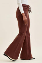 Cocoa High Waist JAQUELINE Flare w/ Lace Up Judy Blue Jeans