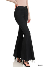 Black Super Flare Denim Zenana Pants 8/15/23 6883