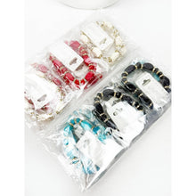 Bold Stones and Beads Mixed Adjustable Stretch Bracelet: MIX COLOR / ONE(12)