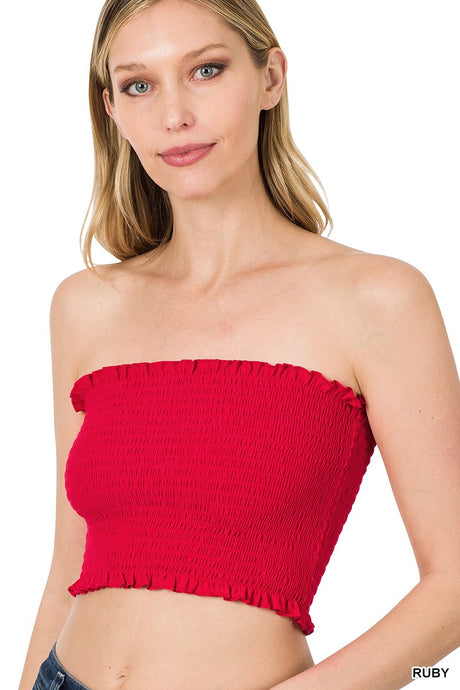 Ruby Plus Smocked Zenana Tube Top 6/21/23 6323