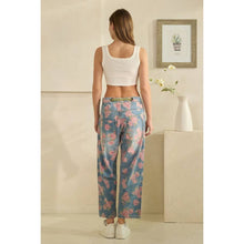 Denim Washed Floral Barrel Oli+Hali Jeans