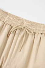 Beige Balloon pants with Piping Detail