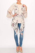 All Lace Ruffle Outerwear Origami Vest
