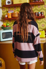 Lavender Navy Color-block Number 22 Print Bucketlist Top