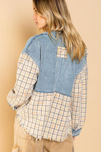 Sea Blue Balloon Sleeve POL Shacket 8/11/23 6850