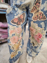 Vintage Butterfly Rose Rare Bird Overalls