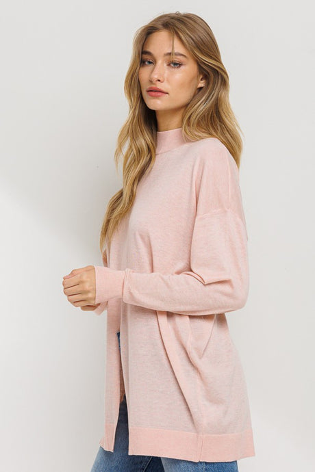Blush Open Hem Sweater 7/31/25 1066