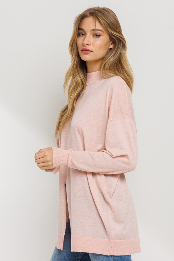 Blush Open Hem Sweater 7/31/25 1066