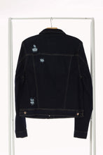 Dark Denim Plus Size Destroyed Jean Jacket 10/23/23 7222
