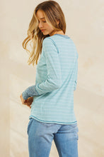 Sage Color Block Stretch Knit Top 9/13/23 7023