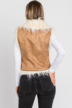 Taupe Faux Fure Suede Western Boho Vest 11/17/23 7599