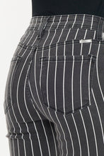 Grey High Rise Flare Striped Kancan Jeans 10/13/23 7199