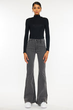 Grey High Rise Flare Striped Kancan Jeans 10/13/23 7199