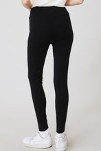 Black Bold Rib Solid Ces Femme Leggings 6/28/23 6541