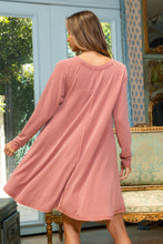 Rust Crew Neck Flared Fit Mini Ces Femme Dress 6/28/23 6537