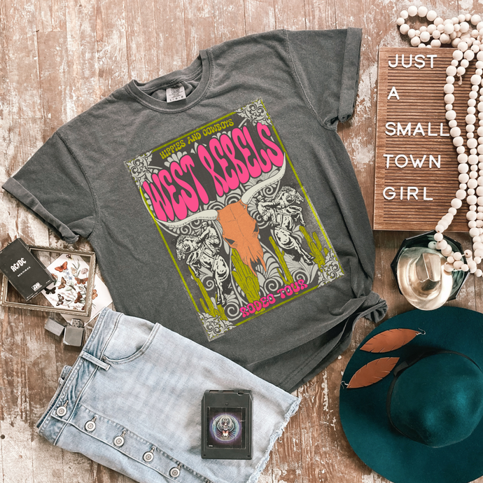 Western Rebels | Hippies Cowboys | Cowgirl | CC Graphic Tee