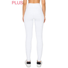 Plus Size Premium High Waist Solid Activewear Leggings: Forest Green