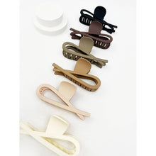 Minimal Design Jumbo Neutral Tone Hair Claw: MIX COLOR / ONE(12)