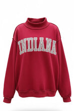 Crimson Stripe 'INDIANA' Stripe Embroidered Sweatshirt