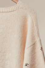 Ivory Christmas Tree Embroidered Soft Cardigan