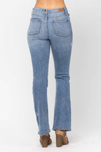 Medium High Waist Stone Wash  Destroyed Bootcut Judy Blue Jeans