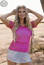 Pink Lets Go Girls Mesh Top