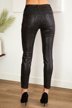 Black PU Shadow Multi Animal Print Denim6 Pants 8/10/23 6822