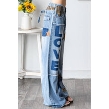 Denim Washed Star Patchwork Oli+Hali Jeans