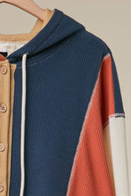 Multi Colorblock Patch Pocket Hoodie