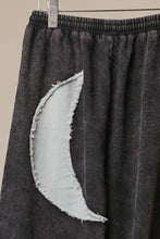 Black Washed Sun & Star Wide Pants