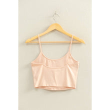 Pastel Pink Basic Cropped Cami Top