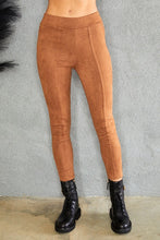 Tobacco Suede Front Seam Venti Leggings 8/10/23 6816